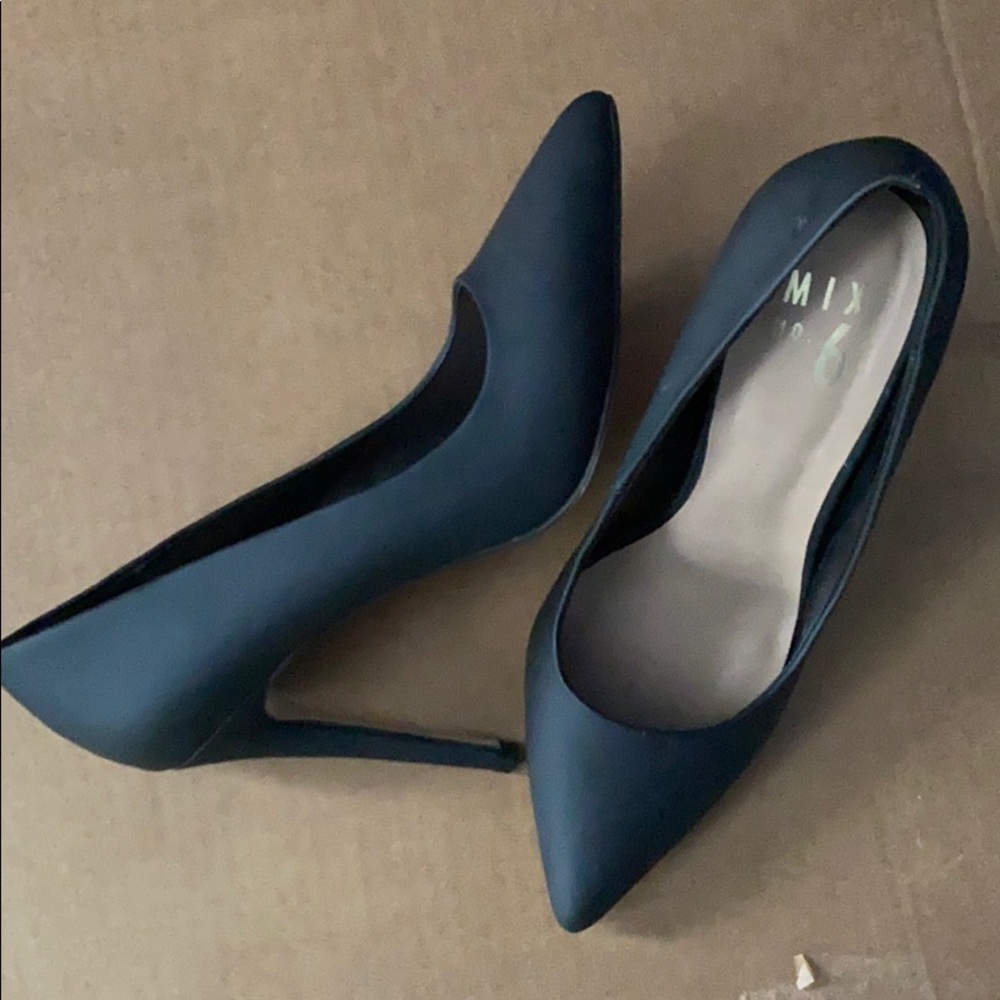 Matte Black Pump Heels